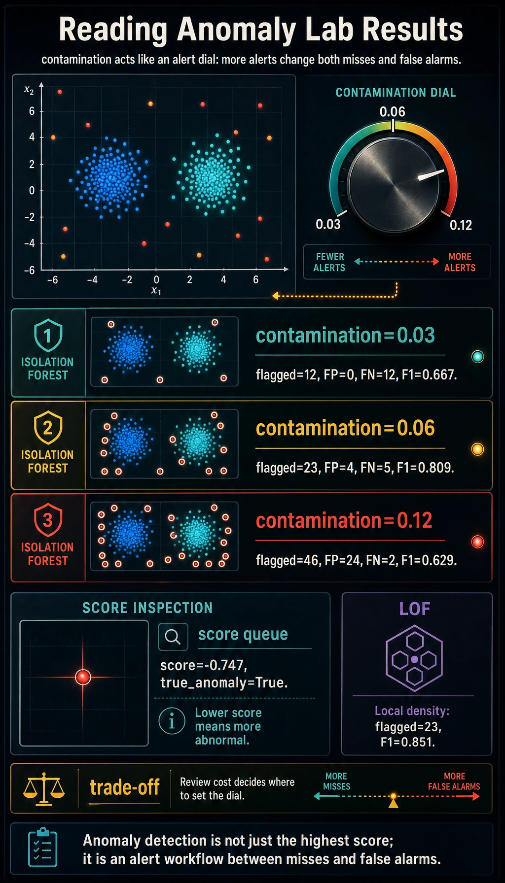 Anomaly contamination lab result map