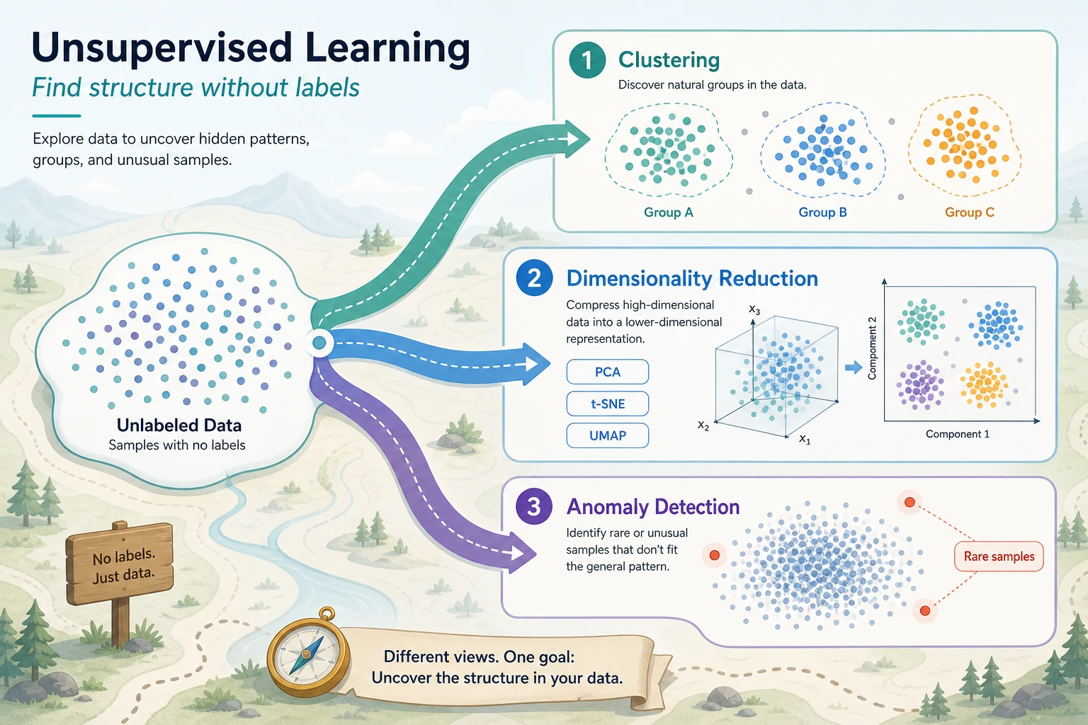 Unsupervised learning chapter flow