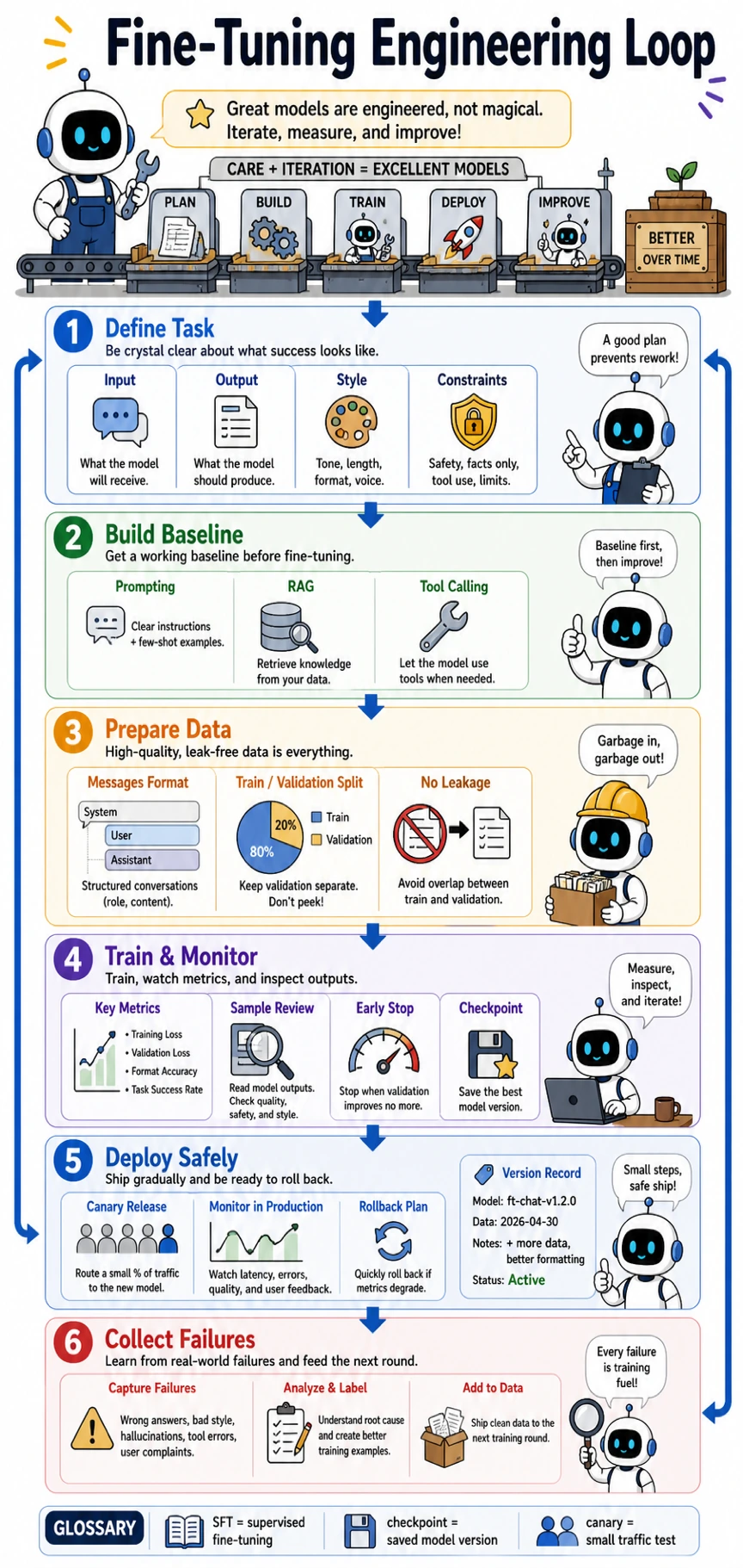 Fine-tuning engineering workflow comic