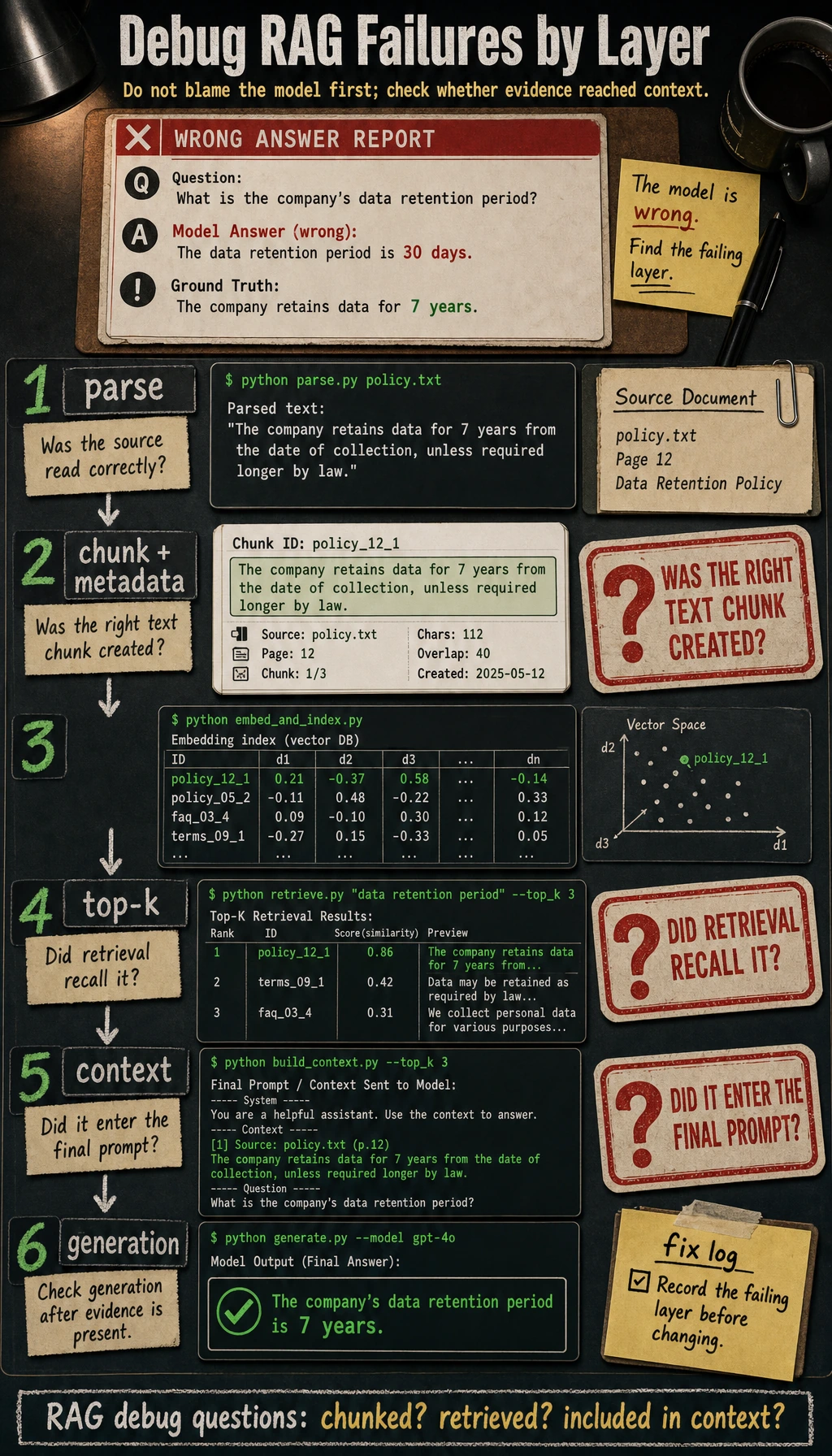 RAG layer failure debug map