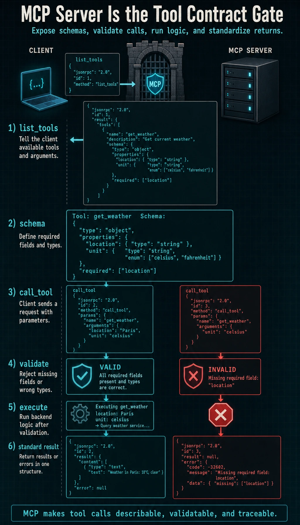 MCP Server Tool Contract Diagram