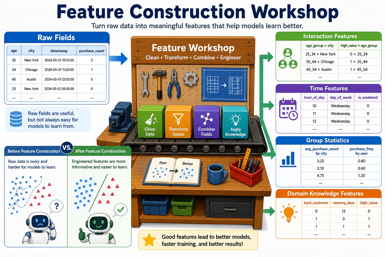Feature Construction Workshop Diagram