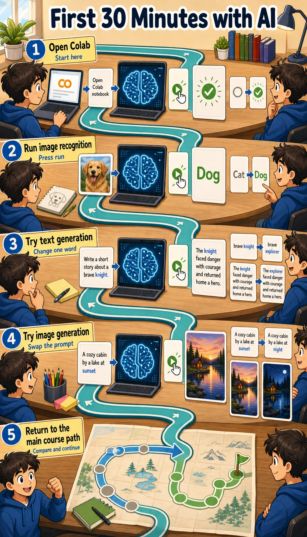 30-minute AI quick experience loop