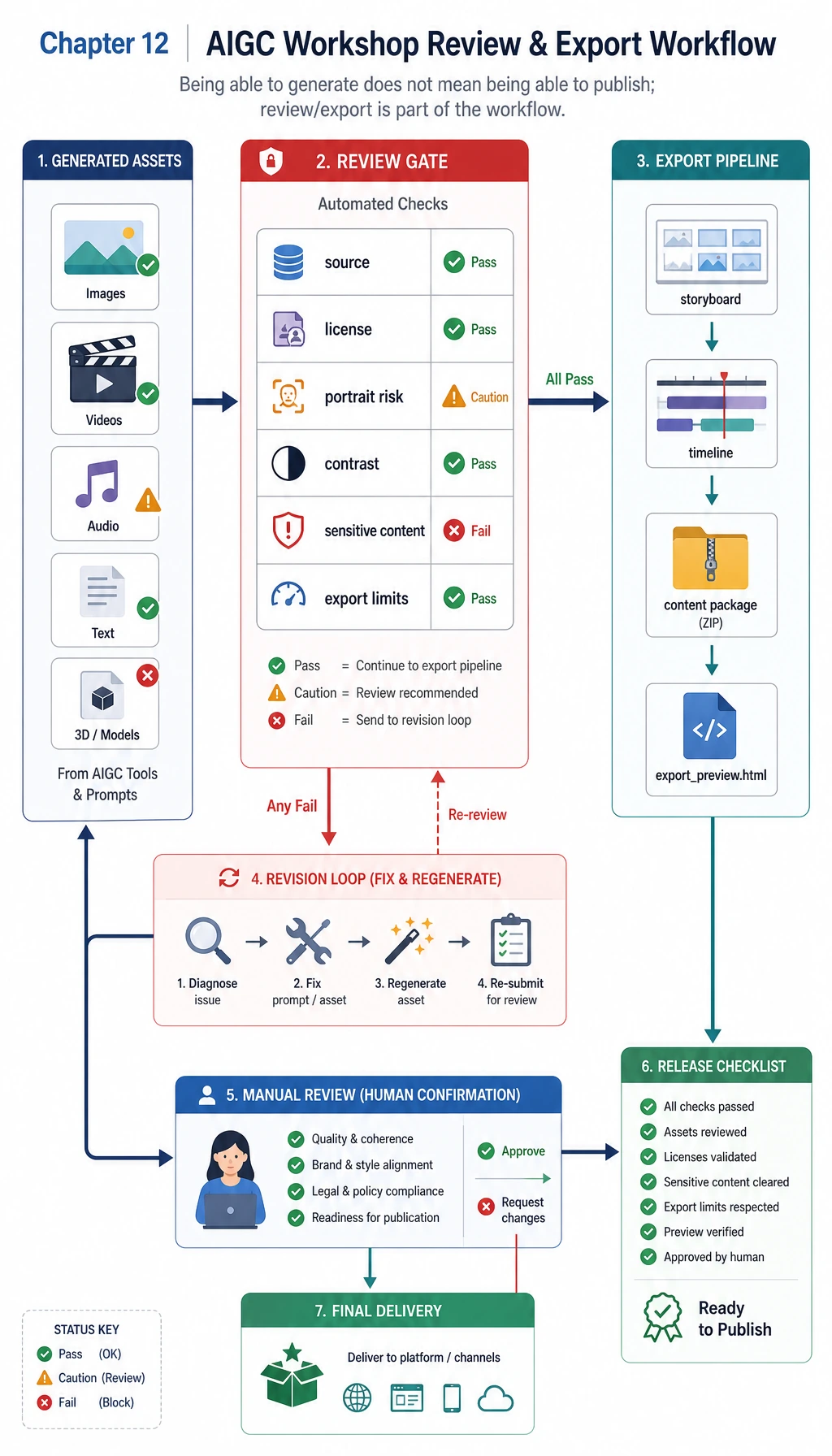 Review and export map