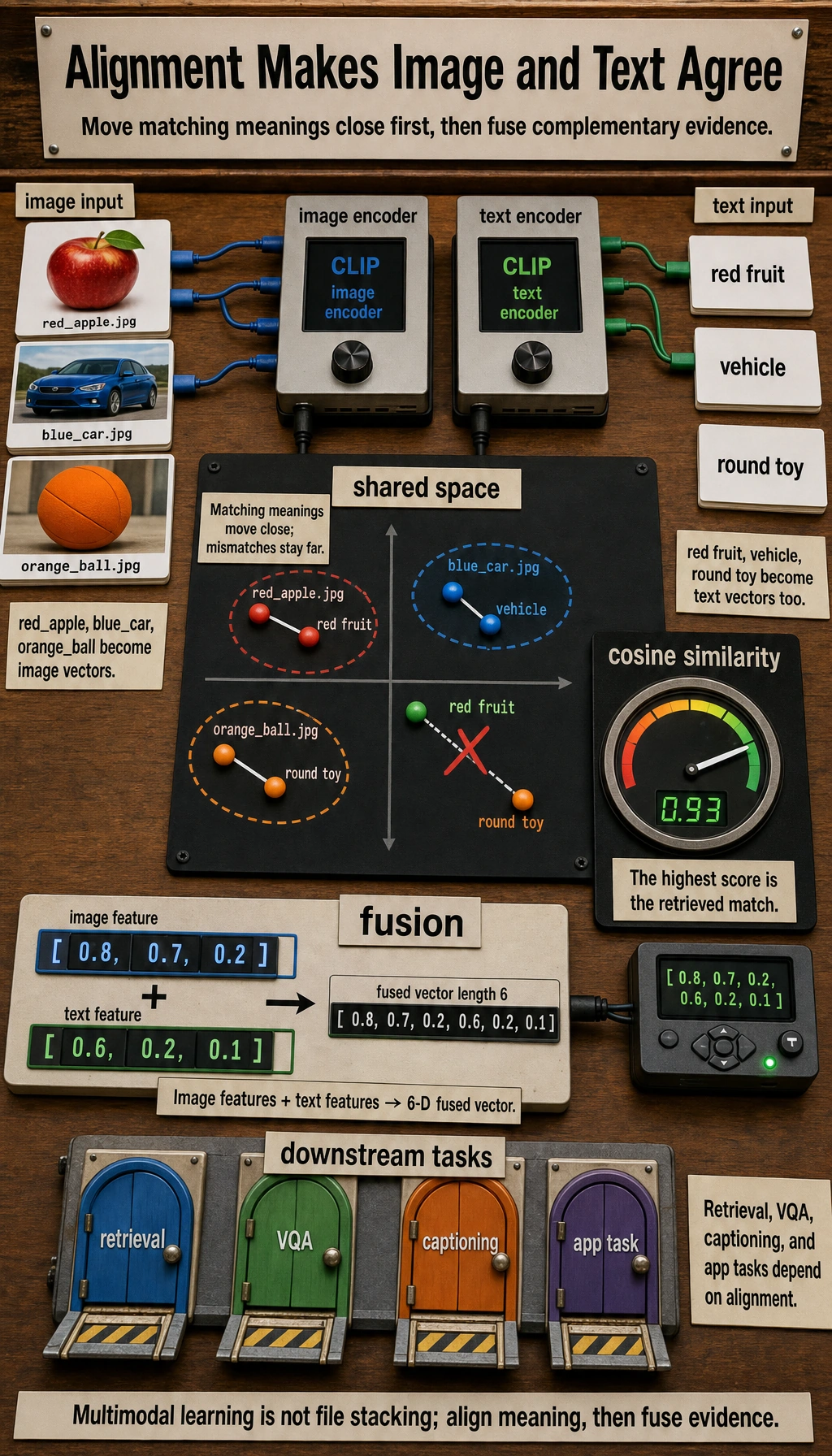 Diagram of multimodal alignment and fusion