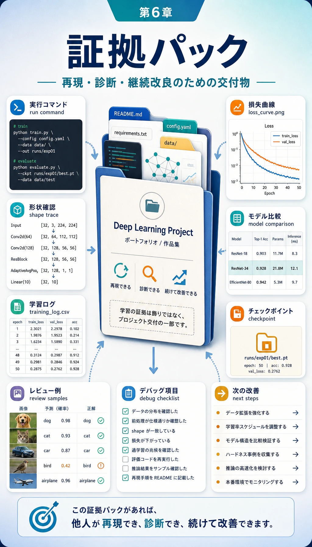 深層学習ポートフォリオ証拠パック