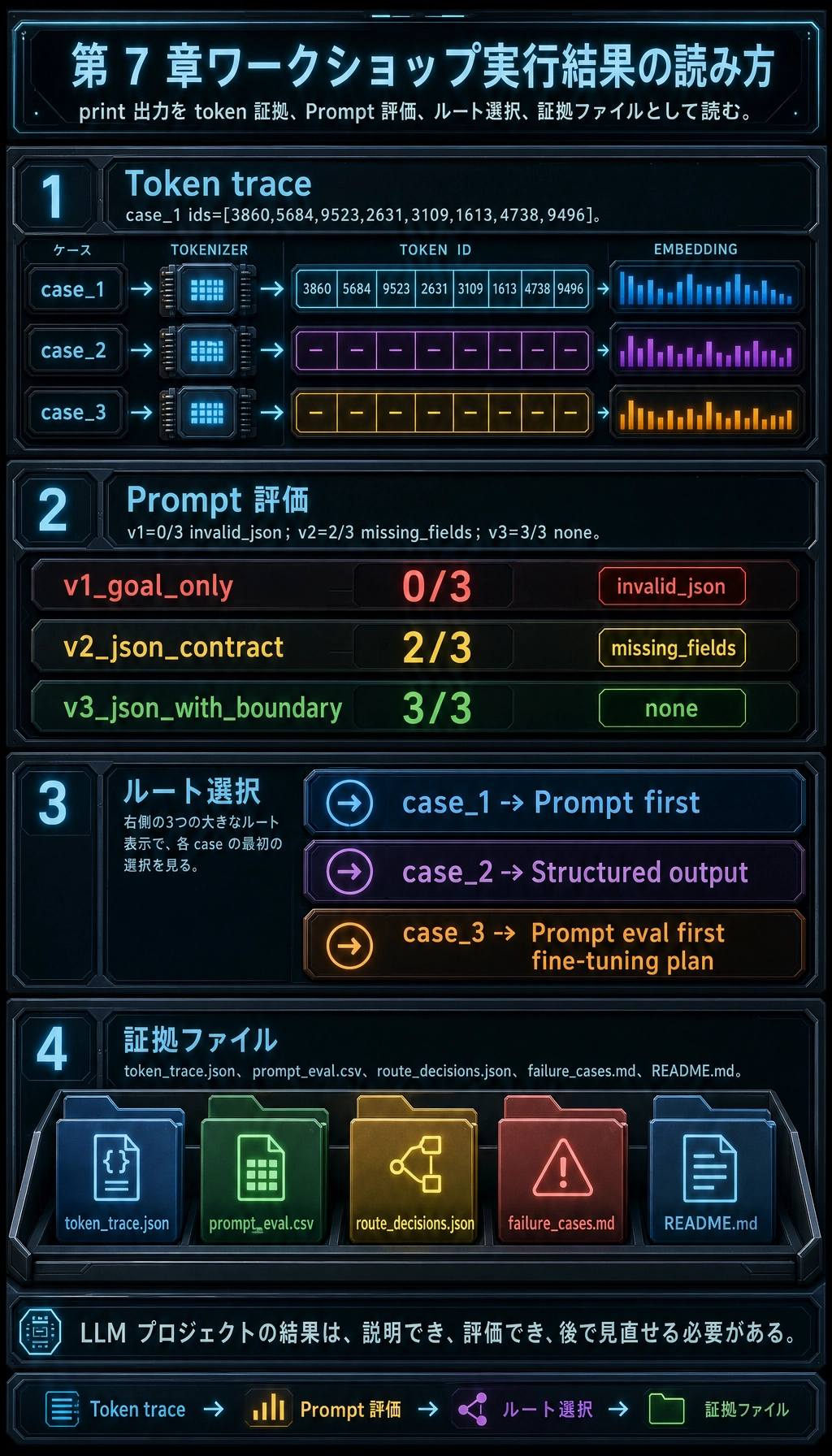 第 7 章ワークショップ実行結果の証拠図