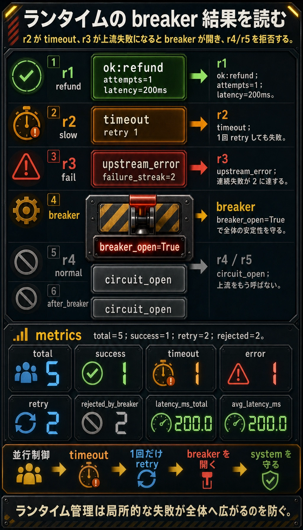 ランタイムの breaker 結果図