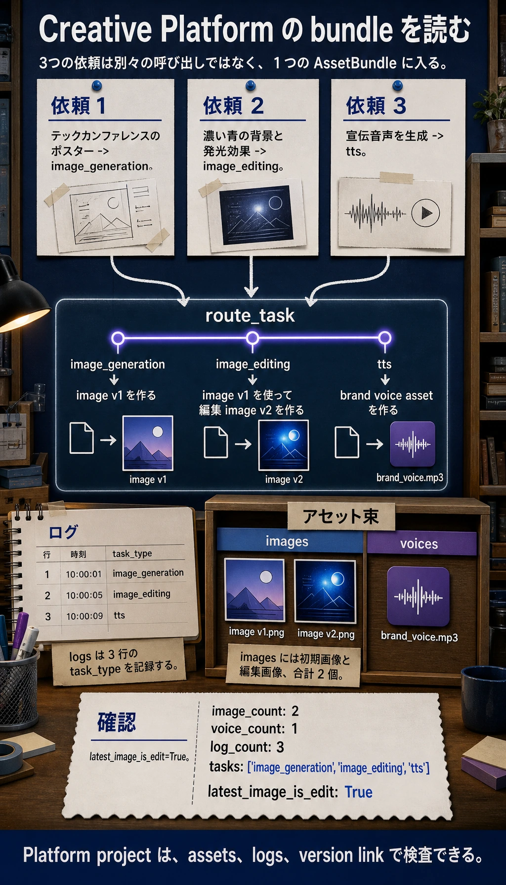 Creative Platform AssetBundle 実行結果図