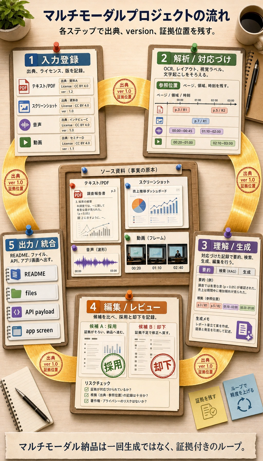 マルチモーダルワークフローループ