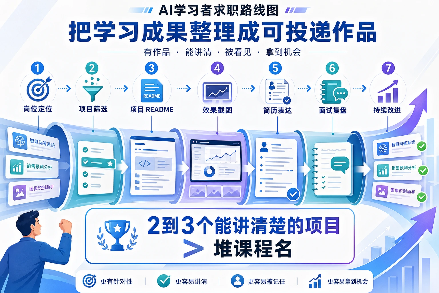 求职准备漏斗图
