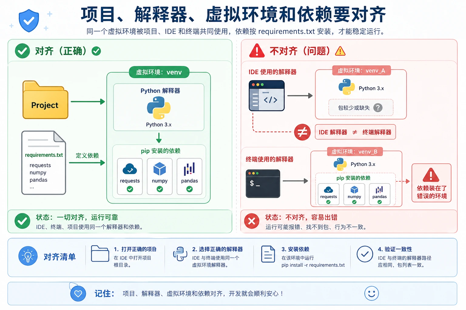 Python 环境与依赖关系图