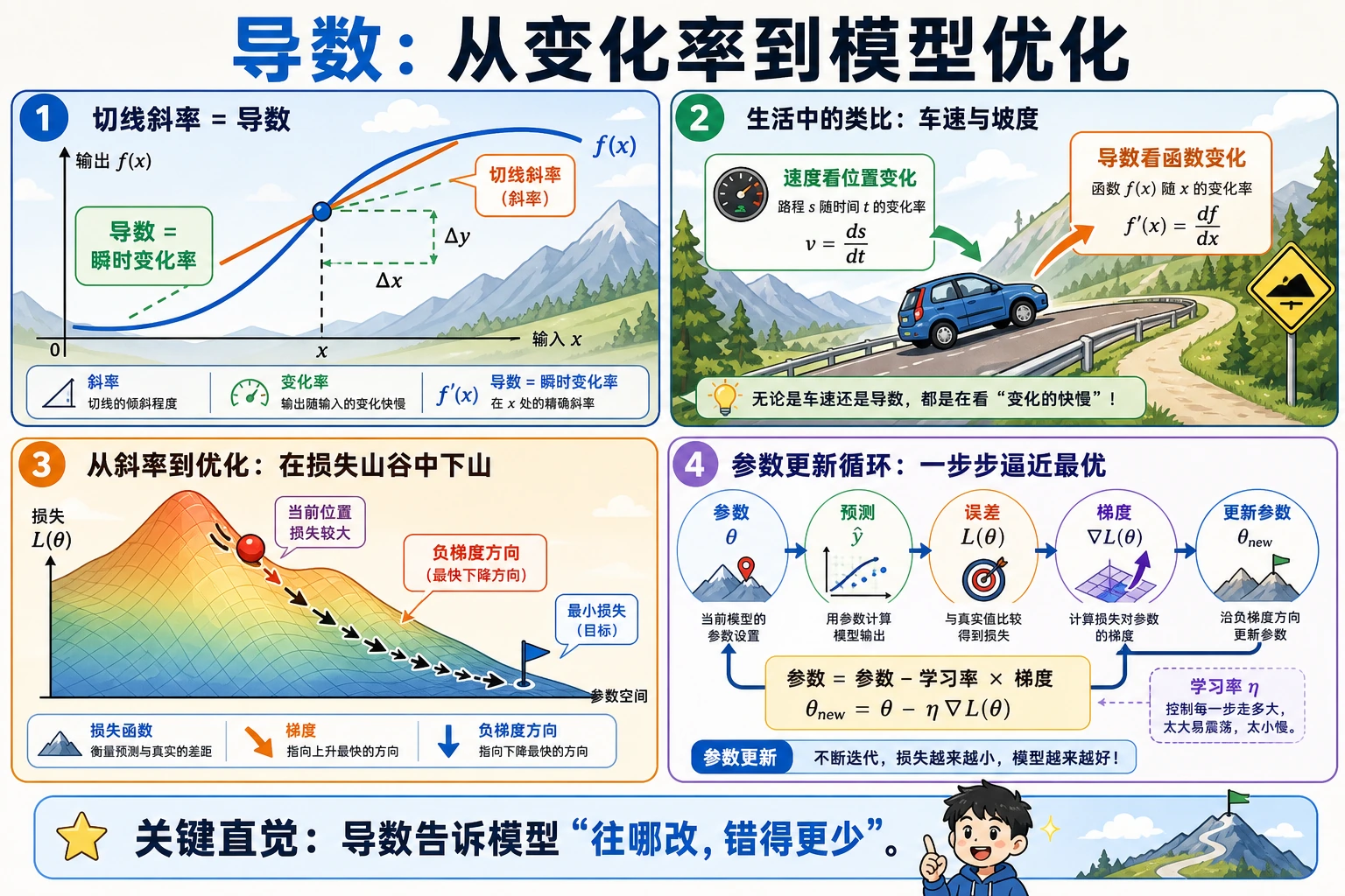 导数变化率桥梁图
