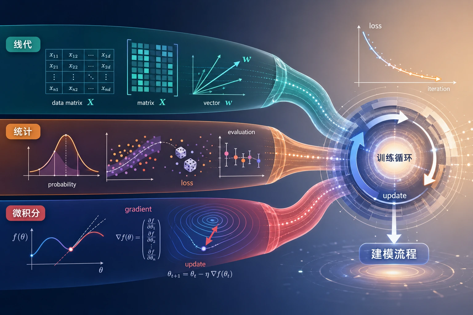 数学到机器学习训练地图