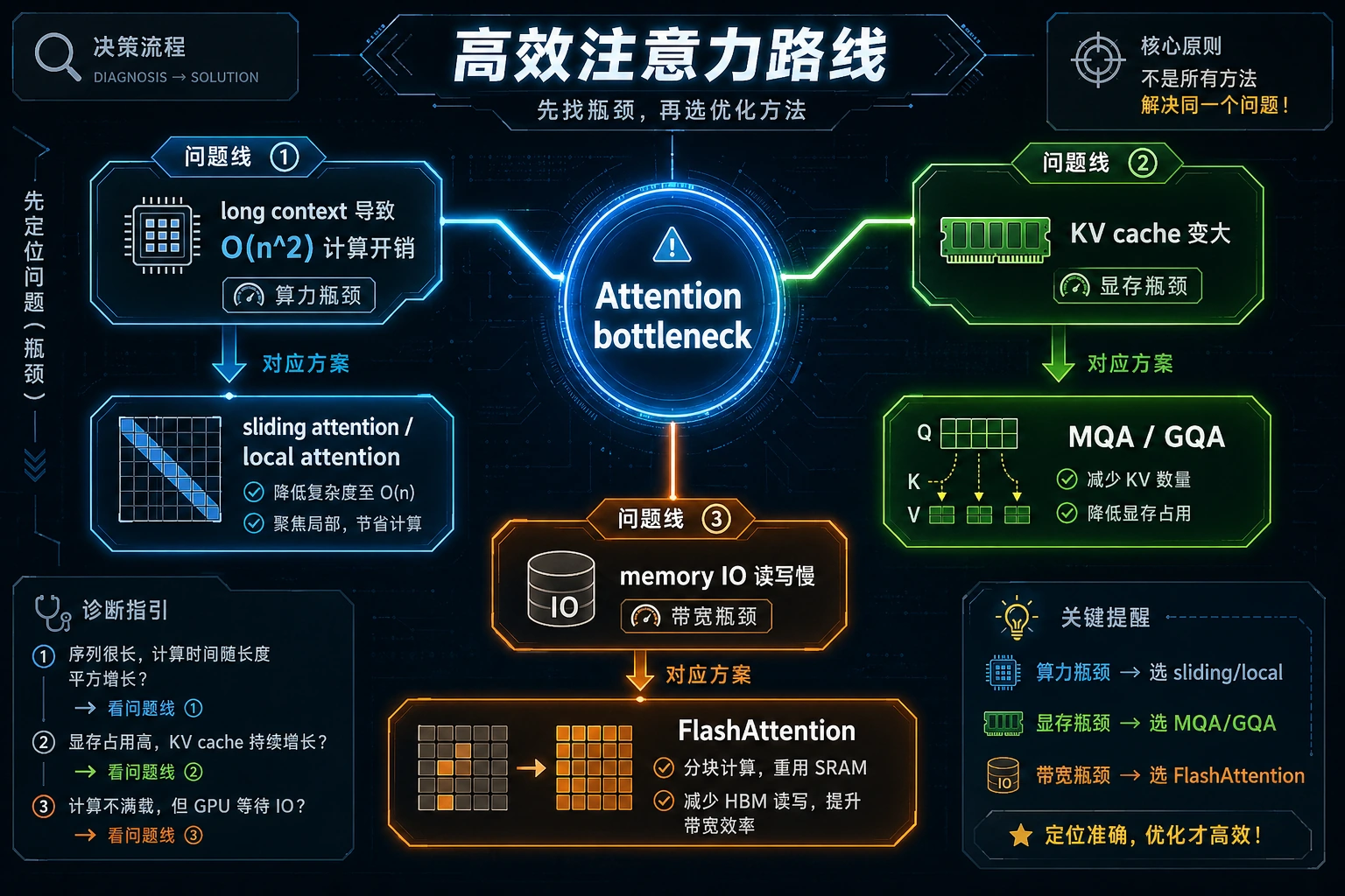 高效注意力瓶颈分流图