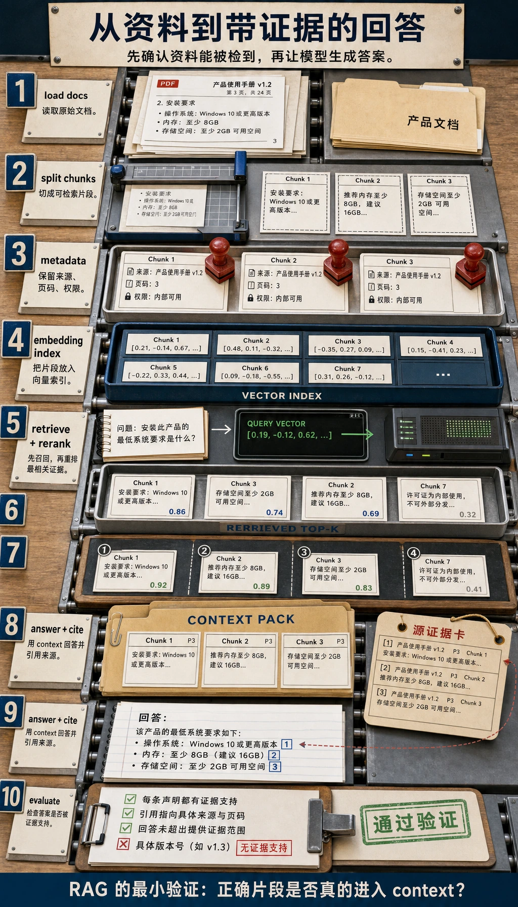 RAG 从资料到答案的流水线