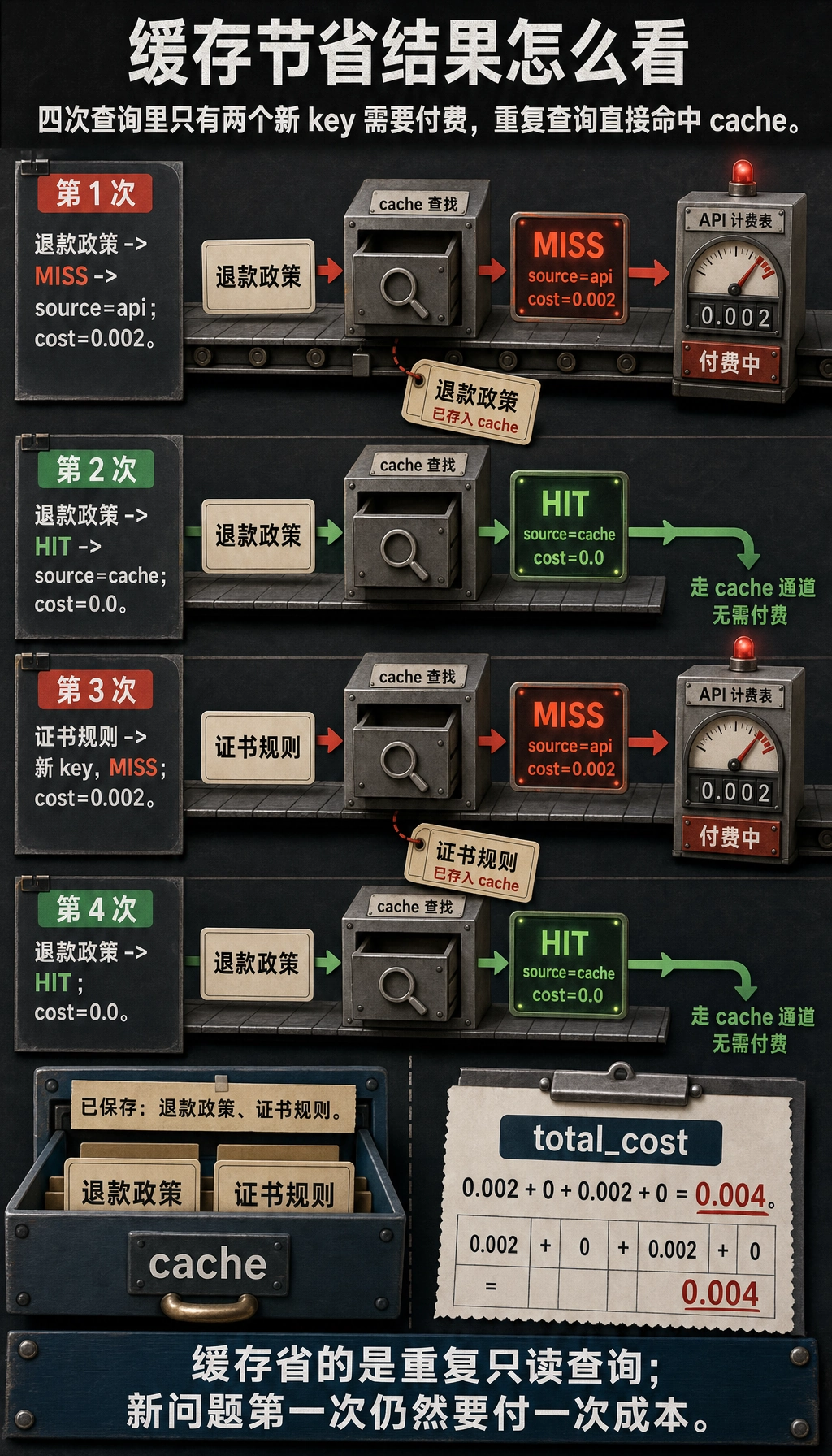 Agent 缓存节省结果图
