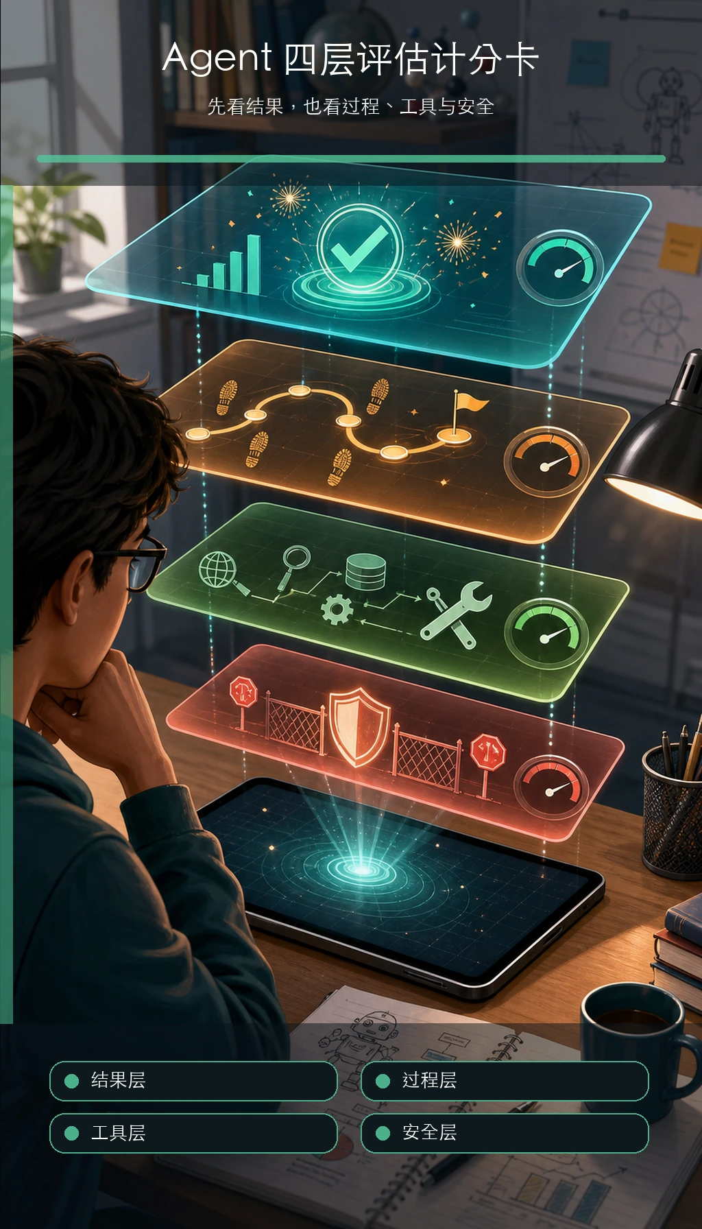 Agent 分层评估计分卡图