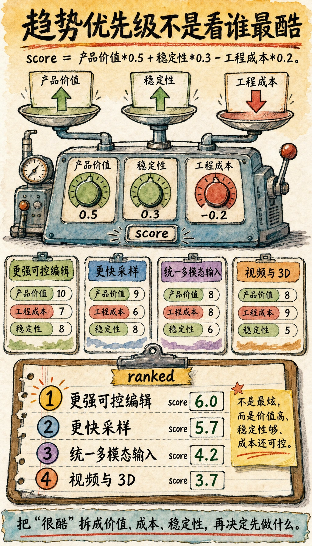 图像生成趋势优先级评分运行结果图