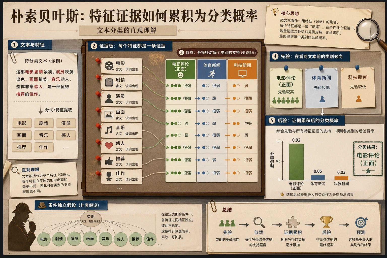 朴素贝叶斯证据累积图