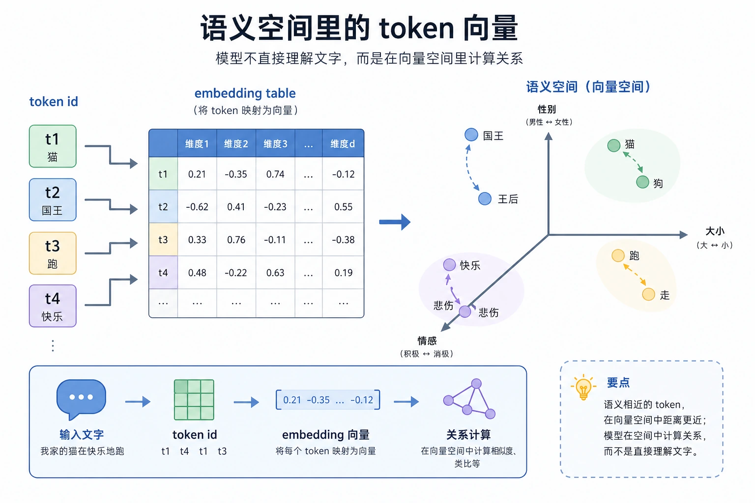 Embedding 语义空间图