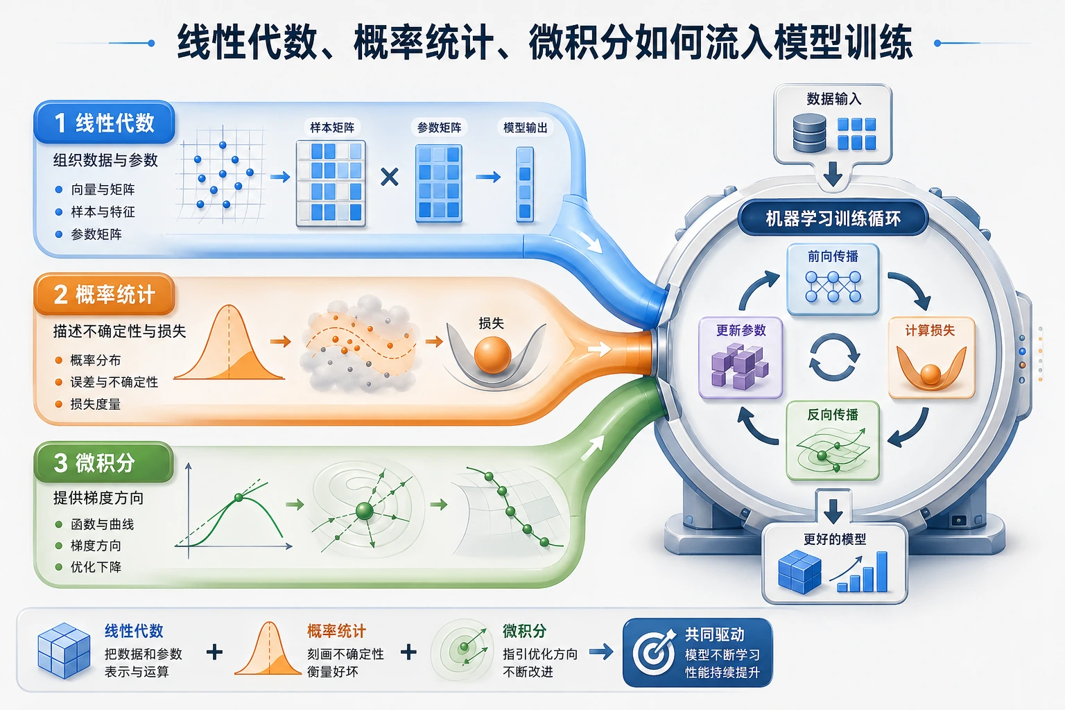 数学到机器学习桥梁图